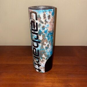 Carhartt Aqua and Black Patterned Tumbler